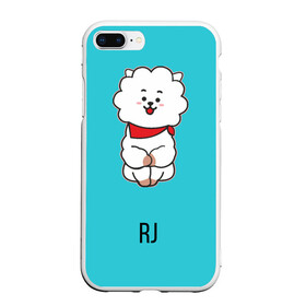 Чехол для iPhone 7Plus/8 Plus матовый с принтом BTS BT21 RJ в Новосибирске, Силикон | Область печати: задняя сторона чехла, без боковых панелей | bt21 | bts | j hope | jimin | jin | jungkook | k pop | puzzle star bt21 | rj | rm | suga | v | для детей | игра | музыка