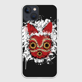 Чехол для iPhone 13 с принтом Princess Mononoke в Новосибирске,  |  | eboshi | ghibli | hayao | hime | lady | miyazaki | mononoke | princess | studio | аситака | волчица | гибли | дух леса | мононоке | моро | сан