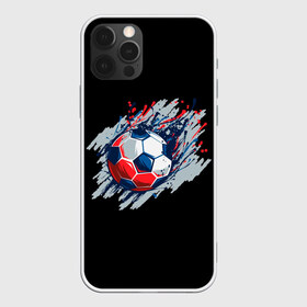 Чехол для iPhone 12 Pro Max с принтом Мяч в Новосибирске, Силикон |  | football | game | russia | sport | брызги красок | игра | россия | спорт | футбол | футбольный мяч