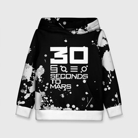 Детская толстовка 3D с принтом 30 Seconds To Mars в Новосибирске, 100% полиэстер | двухслойный капюшон со шнурком для регулировки, мягкие манжеты на рукавах и по низу толстовки, спереди карман-кенгуру с мягким внутренним слоем | Тематика изображения на принте: 30 seconds to mars | ac dc | jared leto | music | rock | thirty seconds to mars | джаред лето | музыка | рок