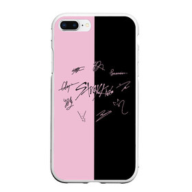 Чехол для iPhone 7Plus/8 Plus матовый с принтом STRAY KIDS в Новосибирске, Силикон | Область печати: задняя сторона чехла, без боковых панелей | skz | stray kids | бан чан | ли ноу | скз | стрей кидс | сынмин | уджин | феликс | хан | хёджин | чанбин