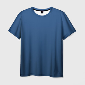 Мужская футболка 3D с принтом 19-4052 Classic Blue в Новосибирске, 100% полиэфир | прямой крой, круглый вырез горловины, длина до линии бедер | 9 4052 | без дизайна | без принта | без узора | главный цвет 2020 года | код цвета | нг | новый год | праздник | про | рождество | синий | синяя одежда | цвет нового года
