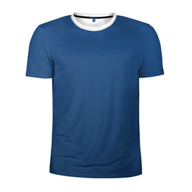 Мужская футболка 3D спортивная с принтом 19-4052 Classic Blue в Новосибирске, 100% полиэстер с улучшенными характеристиками | приталенный силуэт, круглая горловина, широкие плечи, сужается к линии бедра | Тематика изображения на принте: 9 4052 | без дизайна | без принта | без узора | главный цвет 2020 года | код цвета | нг | новый год | праздник | про | рождество | синий | синяя одежда | цвет нового года