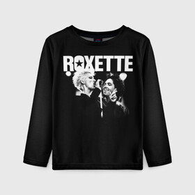 Детский лонгслив 3D с принтом Roxette в Новосибирске, 100% полиэстер | длинные рукава, круглый вырез горловины, полуприлегающий силуэт
 | Тематика изображения на принте: pop | rock | roxette | мари фредрикссон | пер гессле | поп | поп рок. евро поп | рок | роксет | роксэт