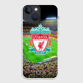 Чехол для iPhone 13 mini с принтом FC Liverpool в Новосибирске,  |  | england | liverpool fc | англия | ливерпуль