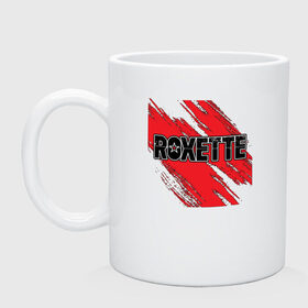 Кружка с принтом Roxette в Новосибирске, керамика | объем — 330 мл, диаметр — 80 мм. Принт наносится на бока кружки, можно сделать два разных изображения | roxette | европоп | музыка | поп | ро | рок | роксэт