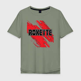 Мужская футболка хлопок Oversize с принтом Roxette в Новосибирске, 100% хлопок | свободный крой, круглый ворот, “спинка” длиннее передней части | roxette | европоп | музыка | поп | ро | рок | роксэт