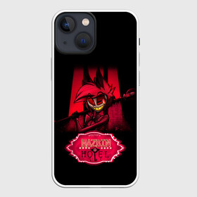 Чехол для iPhone 13 mini с принтом Hazbin Hotel. Alastor в Новосибирске,  |  | alastor | angel | charlie | dust | hazbin | hotel | husk | katie | pentious | sir | vaggie | аластор | вэгги | даст | кэти | отель | пентиус | сэр | хазбин | хаск | чарли | энджел