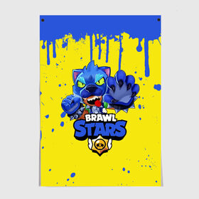 Постер с принтом Brawl Stars в Новосибирске, 100% бумага
 | бумага, плотность 150 мг. Матовая, но за счет высокого коэффициента гладкости имеет небольшой блеск и дает на свету блики, но в отличии от глянцевой бумаги не покрыта лаком | brawl stars | crow | game | leon | бравл | бравл стар | бравл старс | ворон | ворона | детская | детям | игра | компьютерная игра | кров | леон | персонаж | развлечение