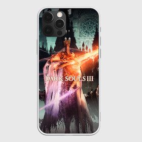 Чехол для iPhone 12 Pro с принтом Dark Souls 3 Pontiff Sulyvahn в Новосибирске, силикон | область печати: задняя сторона чехла, без боковых панелей | Тематика изображения на принте: action | art | dark | game | pontiff sulyvahn | rpg | souls | арт | босс | души | игра | понтифик саливан | рпг | тёмные | экшн