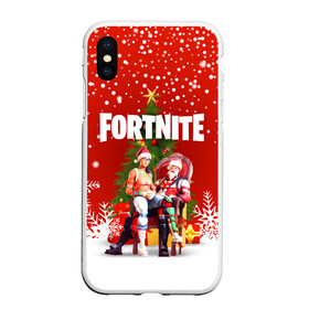 Чехол для iPhone XS Max матовый с принтом FORTNITE НОВОГОДНИЙ в Новосибирске, Силикон | Область печати: задняя сторона чехла, без боковых панелей | 2020 | christmas | fortnite | fortnite 2 | fortnite x | marshmello | new year | ninja | santa | маршмелло | ниндзя | новогодний | новый год | санта | фортнайт | фортнайт 2 | фортнайт глава 2