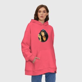 Худи SuperOversize хлопок с принтом Mia Pulp Fiction в Новосибирске, 70% хлопок, 30% полиэстер, мягкий начес внутри | карман-кенгуру, эластичная резинка на манжетах и по нижней кромке, двухслойный капюшон
 | mia | pulp | pulp fiction | quentin tarantino | tarantino | квентин тарантино | кино | криминальное чтиво | тарантино | тарентино | торентино | торрентино | фильм | чтиво