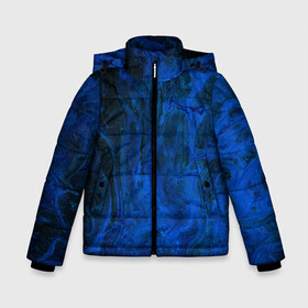 Зимняя куртка для мальчиков 3D с принтом BLUE GLOSS в Новосибирске, ткань верха — 100% полиэстер; подклад — 100% полиэстер, утеплитель — 100% полиэстер | длина ниже бедра, удлиненная спинка, воротник стойка и отстегивающийся капюшон. Есть боковые карманы с листочкой на кнопках, утяжки по низу изделия и внутренний карман на молнии. 

Предусмотрены светоотражающий принт на спинке, радужный светоотражающий элемент на пуллере молнии и на резинке для утяжки | abstraction | blue | cosmos | gloss | kosmos | neon | trend | абстракция | акрил | акриловые | блеск | кислотный | космос | краски | синий