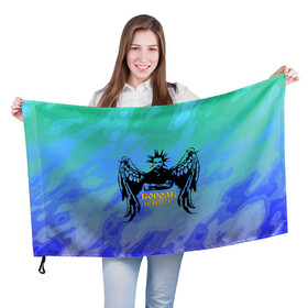 Флаг 3D с принтом Король и Шут в Новосибирске, 100% полиэстер | плотность ткани — 95 г/м2, размер — 67 х 109 см. Принт наносится с одной стороны | горшенев | горшок | киш | король | рок | шут