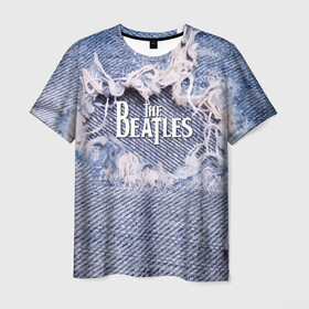 Мужская футболка 3D с принтом The Beatles в Новосибирске, 100% полиэфир | прямой крой, круглый вырез горловины, длина до линии бедер | england | group | jeans | legend | liverpool | music | rock | the beatles | англия | битлз | группа | джинса | легенда | ливерпуль | музыка | рок