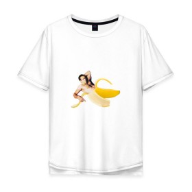 Мужская футболка хлопок Oversize с принтом Николас Кейдж в банане в Новосибирске, 100% хлопок | свободный крой, круглый ворот, “спинка” длиннее передней части | mem | memes | актер | банан | знаменитость | мем | николас кейдж | прикол | смешная картинка | юмор