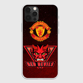 Чехол для iPhone 12 Pro Max с принтом Манчестер в Новосибирске, Силикон |  | manchester united | red devils | красные дьяволы | манчестер | манчестер юнайтед | футбол