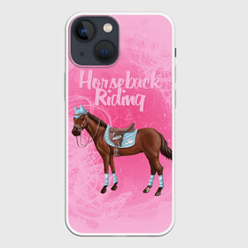 Чехол для iPhone 13 mini с принтом Horseback Rading в Новосибирске,  |  | животные | конный спорт | конь | лошадь | наездник | спорт