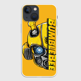 Чехол для iPhone 13 mini с принтом Transformers Bumblebee в Новосибирске,  |  | bumblebee | transformers | автоботы | бамблби | мегатрон | оптимус прайм | роботы | трансформеры