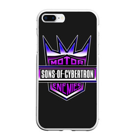 Чехол для iPhone 7Plus/8 Plus матовый с принтом Sons of cybertron в Новосибирске, Силикон | Область печати: задняя сторона чехла, без боковых панелей | bumblebee | transformers | автоботы | бамблби | мегатрон | оптимус прайм | роботы | трансформеры