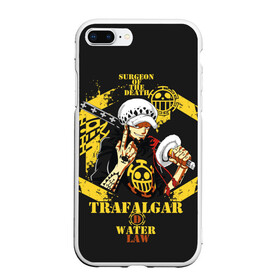 Чехол для iPhone 7Plus/8 Plus матовый с принтом One Piece Trafalgar Water в Новосибирске, Силикон | Область печати: задняя сторона чехла, без боковых панелей | anime | kaido | luffy | manga | one piece | theory | zoro | большой куш | ван | луффи | манга | манки д | мульт | пираты | пис | рыжий | сёнэн | сериал | шанкс