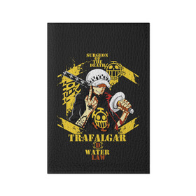 Обложка для паспорта матовая кожа с принтом One Piece Trafalgar Water в Новосибирске, натуральная матовая кожа | размер 19,3 х 13,7 см; прозрачные пластиковые крепления | anime | kaido | luffy | manga | one piece | theory | zoro | большой куш | ван | луффи | манга | манки д | мульт | пираты | пис | рыжий | сёнэн | сериал | шанкс