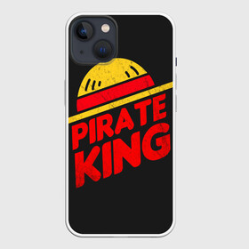 Чехол для iPhone 13 с принтом One Piece Pirate King в Новосибирске,  |  | Тематика изображения на принте: anime | kaido | luffy | manga | one piece | theory | zoro | большой куш | ван | луффи | манга | манки д | мульт | пираты | пис | рыжий | сёнэн | сериал | шанкс