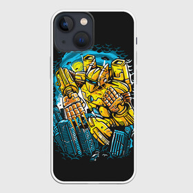 Чехол для iPhone 13 mini с принтом Трансформеры в Новосибирске,  |  | bumblebee | transformers | автоботы | бамблби | мегатрон | оптимус прайм | роботы | трансформеры