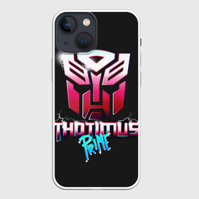 Чехол для iPhone 13 mini с принтом Трансформеры Thotimus Prime в Новосибирске,  |  | bumblebee | transformers | автоботы | бамблби | мегатрон | оптимус прайм | роботы | трансформеры