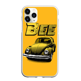 Чехол для iPhone 11 Pro матовый с принтом Transformers Bee в Новосибирске, Силикон |  | Тематика изображения на принте: bumblebee | transformers | автоботы | бамблби | мегатрон | оптимус прайм | роботы | трансформеры