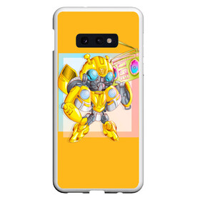 Чехол для Samsung S10E с принтом Transformers в Новосибирске, Силикон | Область печати: задняя сторона чехла, без боковых панелей | bumblebee | transformers | автоботы | бамблби | мегатрон | оптимус прайм | роботы | трансформеры