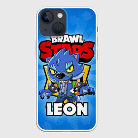 Чехол для iPhone 13 mini с принтом BRAWL STARS WEREWOLF LEON в Новосибирске,  |  | brawl stars | brawl stars werewolf leon | brawler | leon | werewolf | бравл старз | бравлер | волк | леон | оборотень | оборотень леон