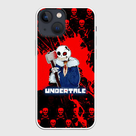 Чехол для iPhone 13 mini с принтом UNDERTALE. в Новосибирске,  |  | asriel dreemurr | chara | frisk | sans | undertale | азриэль дримурр | андертейл | андрайн | гастер | меттатон | санс | фриск | чара