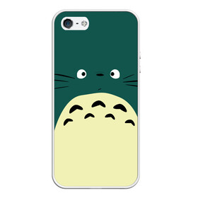 Чехол для iPhone 5/5S матовый с принтом totoro в Новосибирске, Силикон | Область печати: задняя сторона чехла, без боковых панелей | japan | my neighbor totoro | neighbor totoro | totoro | мой сосед тоторо | сосед тоторо | тоторо | япония