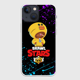 Чехол для iPhone 13 mini с принтом BRAWL STARS SALLY LEON в Новосибирске,  |  | brawl stars | crow | leon | leon shark | sally leon | shark | stars | акула | берли | ворон | леон | леон акула | спайк | эль примо