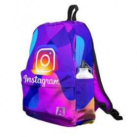 Рюкзак 3D с принтом Instagram Exclusive в Новосибирске, 100% полиэстер | лямки с регулируемой длиной, сверху петелька, чтобы рюкзак можно было повесить на вешалку. Основное отделение закрывается на молнию, как и внешний карман. Внутри два дополнительных кармана, один из которых закрывается на молнию. По бокам два дополнительных кармашка | insta | instagram | instagramm | social | видео | инста | инстаграм | инстаграмм | приложение | социальная сеть | фото