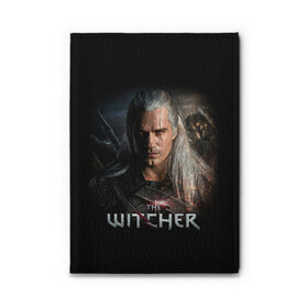 Обложка для автодокументов с принтом THE WITCHER в Новосибирске, натуральная кожа |  размер 19,9*13 см; внутри 4 больших “конверта” для документов и один маленький отдел — туда идеально встанут права | Тематика изображения на принте: geralt | netflix | the witcher | witcher | ведьмак | геральт | йенифер | нетфликс | сериал ведьмак | трисс | цири