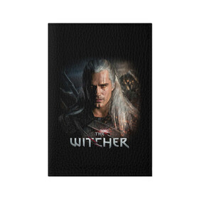 Обложка для паспорта матовая кожа с принтом THE WITCHER в Новосибирске, натуральная матовая кожа | размер 19,3 х 13,7 см; прозрачные пластиковые крепления | geralt | netflix | the witcher | witcher | ведьмак | геральт | йенифер | нетфликс | сериал ведьмак | трисс | цири