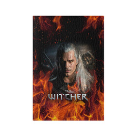 Обложка для паспорта матовая кожа с принтом THE WITCHER в Новосибирске, натуральная матовая кожа | размер 19,3 х 13,7 см; прозрачные пластиковые крепления | Тематика изображения на принте: geralt | netflix | the witcher | witcher | ведьмак | геральт | йенифер | нетфликс | сериал ведьмак | трисс | цири