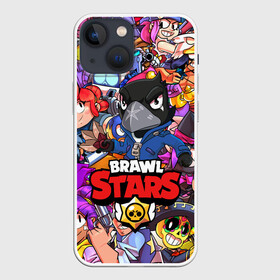 Чехол для iPhone 13 mini с принтом BRAWL STARS CROW | ВОРОН в Новосибирске,  |  | brawl stars | brawl stars все персонажи | crow | leon | leon shark | sally leon | shark | stars | акула | берли | ворон | леон | леон акула | спайк | эль примо