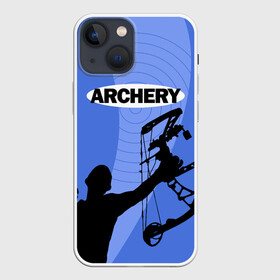 Чехол для iPhone 13 mini с принтом Archery в Новосибирске,  |  | archer | archery | bow | bow hunter | bowhunter | лук | лучник | стрельба из лука