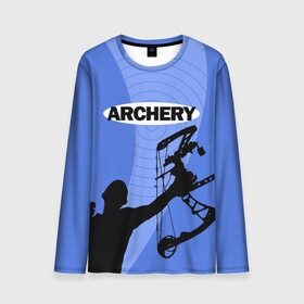 Мужской лонгслив 3D с принтом Archery в Новосибирске, 100% полиэстер | длинные рукава, круглый вырез горловины, полуприлегающий силуэт | archer | archery | bow | bow hunter | bowhunter | лук | лучник | стрельба из лука