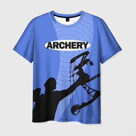 Мужская футболка 3D с принтом Archery в Новосибирске, 100% полиэфир | прямой крой, круглый вырез горловины, длина до линии бедер | archer | archery | bow | bow hunter | bowhunter | лук | лучник | стрельба из лука