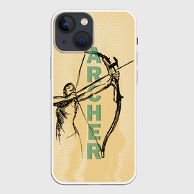 Чехол для iPhone 13 mini с принтом Archer в Новосибирске,  |  | archer | archery | bow | bow hunter | bowhunter | лук | лучник | стрельба из лука