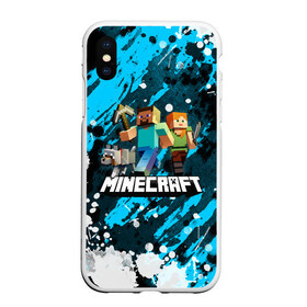 Чехол для iPhone XS Max матовый с принтом Minecraft Майнкрафт в Новосибирске, Силикон | Область печати: задняя сторона чехла, без боковых панелей | creeper | earth | game | minecraft | minecraft earth | блоки | грифер | игры | квадраты | компьютерная игра | крипер | маинкрафт | майн | майнкравт | майнкрафт