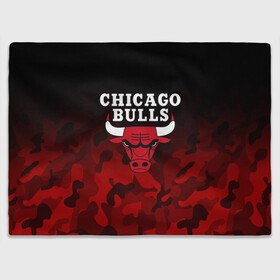 Плед 3D с принтом CHICAGO BULLS | ЧИКАГО БУЛЛС в Новосибирске, 100% полиэстер | закругленные углы, все края обработаны. Ткань не мнется и не растягивается | bulls | chicago | chicago bulls | nba | red bulls | usa | америка | быки | нба | сша | чикаго буллс