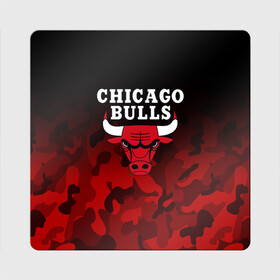 Магнит виниловый Квадрат с принтом CHICAGO BULLS | ЧИКАГО БУЛЛС в Новосибирске, полимерный материал с магнитным слоем | размер 9*9 см, закругленные углы | Тематика изображения на принте: bulls | chicago | chicago bulls | nba | red bulls | usa | америка | быки | нба | сша | чикаго буллс