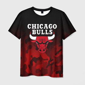 Мужская футболка 3D с принтом CHICAGO BULLS | ЧИКАГО БУЛЛС в Новосибирске, 100% полиэфир | прямой крой, круглый вырез горловины, длина до линии бедер | Тематика изображения на принте: bulls | chicago | chicago bulls | nba | red bulls | usa | америка | быки | нба | сша | чикаго буллс