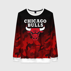 Женский свитшот 3D с принтом CHICAGO BULLS | ЧИКАГО БУЛЛС в Новосибирске, 100% полиэстер с мягким внутренним слоем | круглый вырез горловины, мягкая резинка на манжетах и поясе, свободная посадка по фигуре | bulls | chicago | chicago bulls | nba | red bulls | usa | америка | быки | нба | сша | чикаго буллс