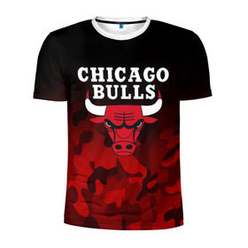 Мужская футболка 3D спортивная с принтом CHICAGO BULLS | ЧИКАГО БУЛЛС в Новосибирске, 100% полиэстер с улучшенными характеристиками | приталенный силуэт, круглая горловина, широкие плечи, сужается к линии бедра | bulls | chicago | chicago bulls | nba | red bulls | usa | америка | быки | нба | сша | чикаго буллс